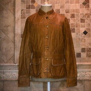 Coldwater Creek Leather Flight Jacket